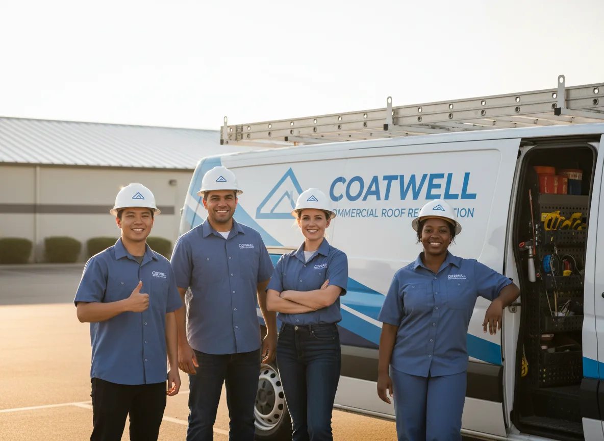 Commercial roof coating company in Bessie, OK